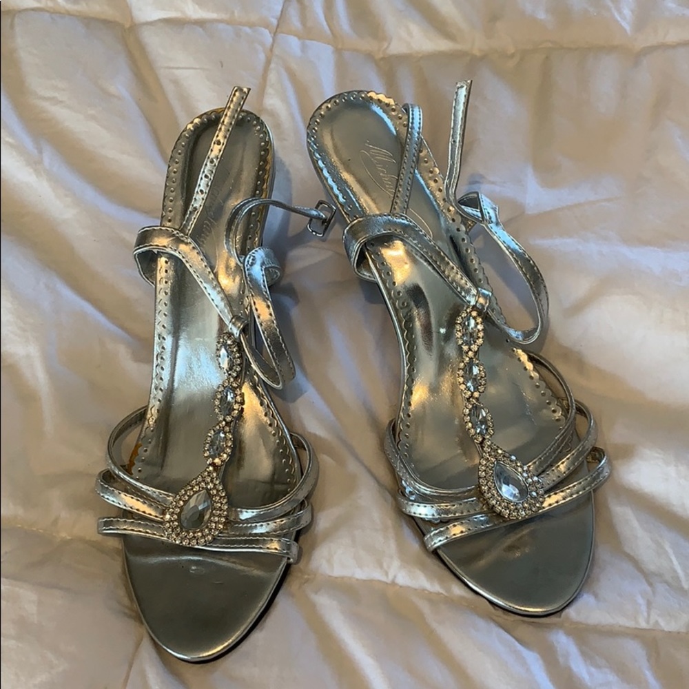 Silver Michaelangelo Heels